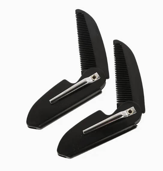 2 pieces Set Folding Beard Combs Travel Comb