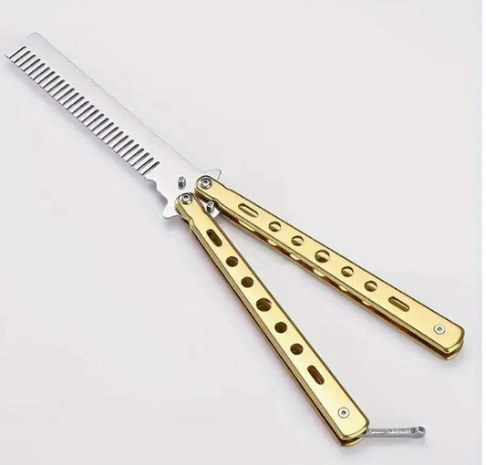 Butterfly Comb, Stainless Steel Foldable Hair Comb