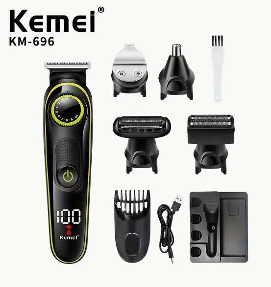 Multifunctional Men LED Display Razor KM-696