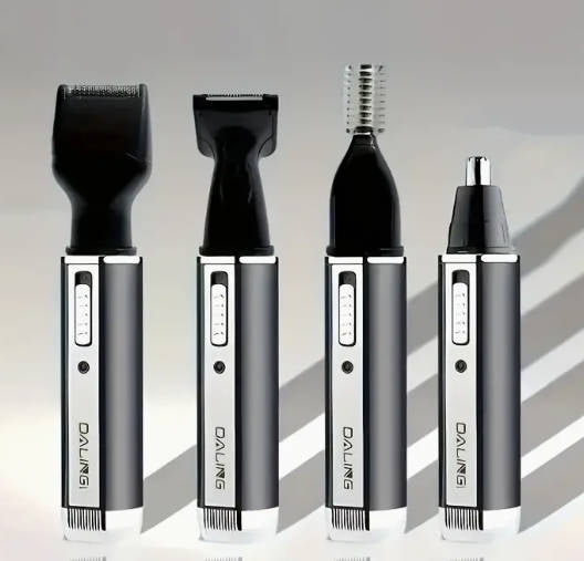 4-in-1 Men Grooming Kit, USB Rechargeable Body Trimmer Set