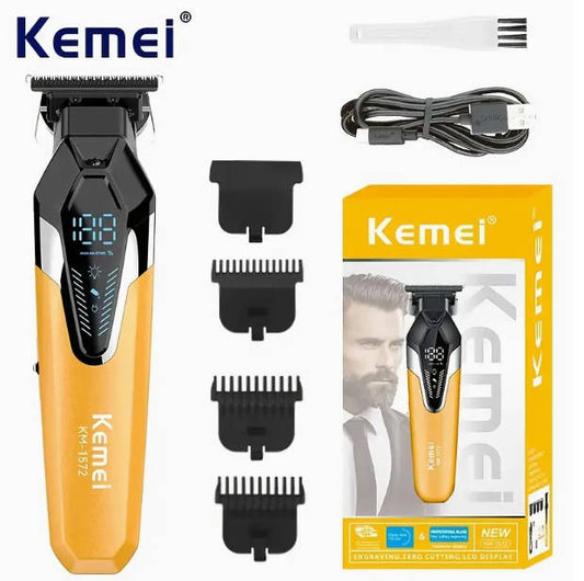 Professional Cordless Trimmer with Built-in LED Light