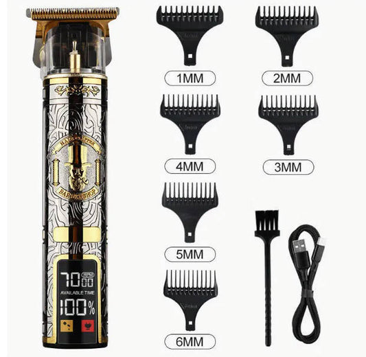 HI-Dragon Professional Hair Clippers: LCD Display