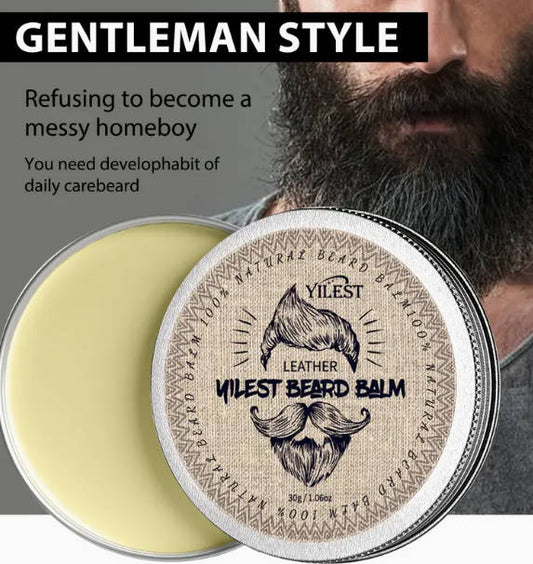 Men's Beard Balm Set Sandalwood Scented