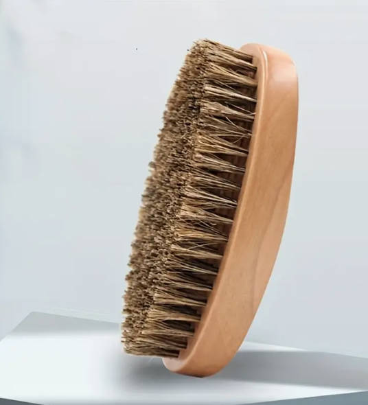 Men's Hair Brush Stiff, Bristles For Dual Strength Hair And Beard
