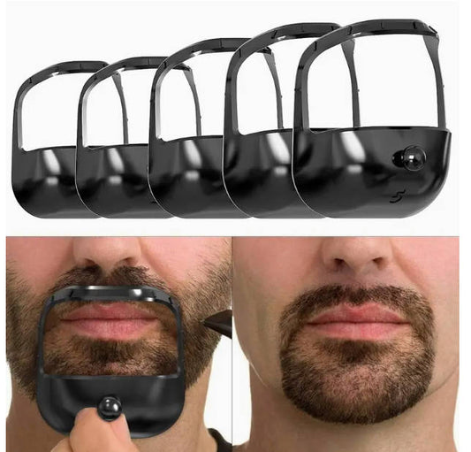 1 Set Men'S Beard Shaping and Trimming Tool Kit