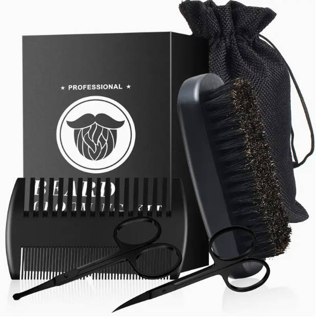 Beard Grooming Kit Black Beard Care