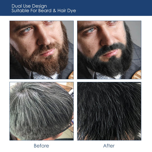 Natural Long-Lasting Beard and Hair Dye Shampoo 200ml Permanent Solution