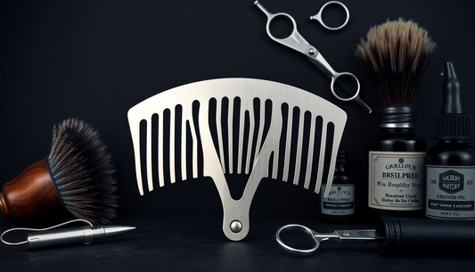 Unleash Your Beard's Potential with the Foldable Comb Stainless Steel Butterfly Knife Comb from BeardAir.com