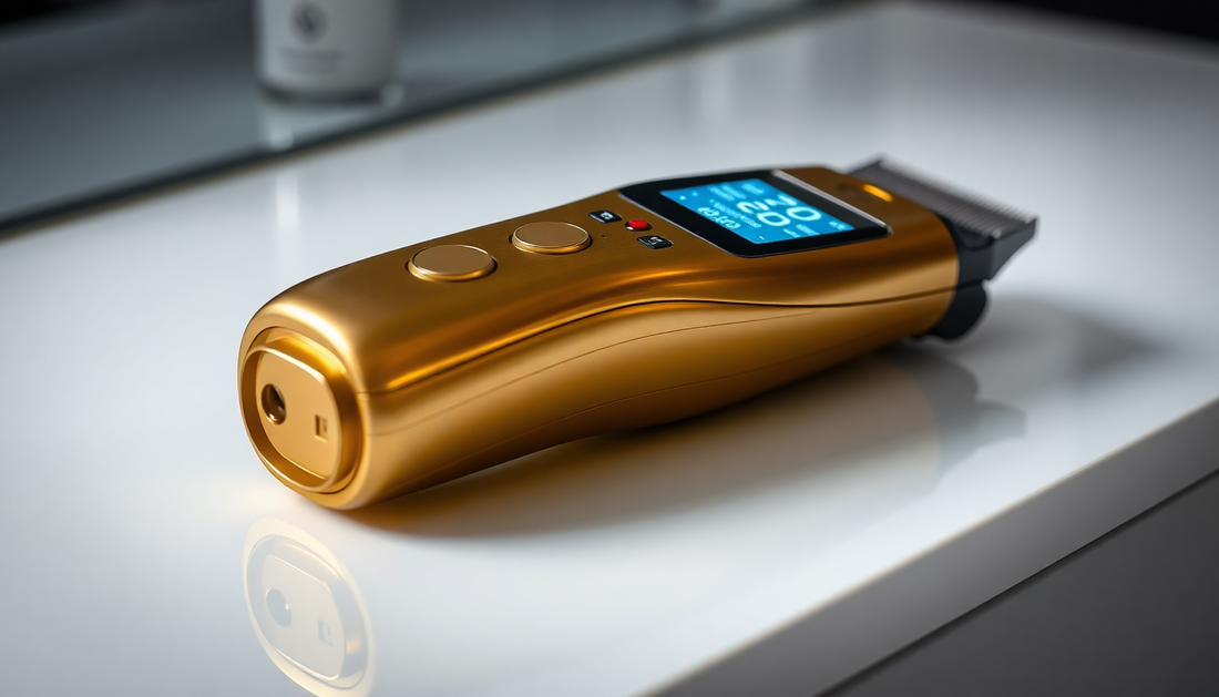 Unlock the Power of Precision: Discover the Rechargeable Universal Knife Electric Clipper with Gold LCD Display