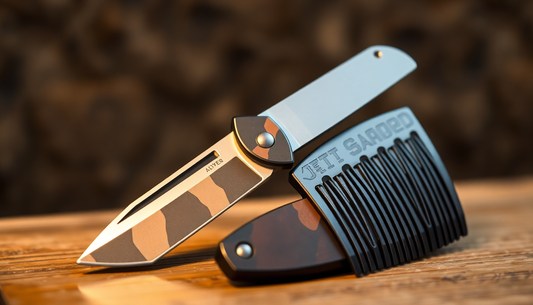 Unlock Your Beard's Potential with BeardAir.com's New Camouflage Professional Folding Shaving Razor