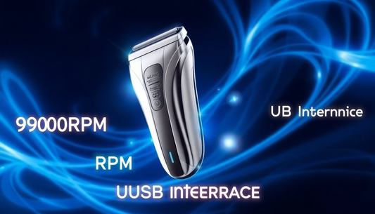 Elevate Your Grooming Game with the 9900RPM USB Interface Cordless Electric Men's Razor from BeardAir.com