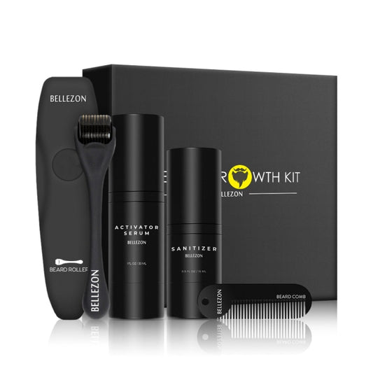 4 Piece Beard Growth Kit - The Ultimate Solution for Beard Growth and Care