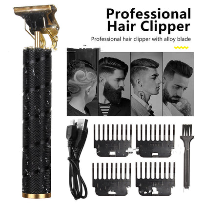 Mens Hair Clipper Set With Oil Clippers