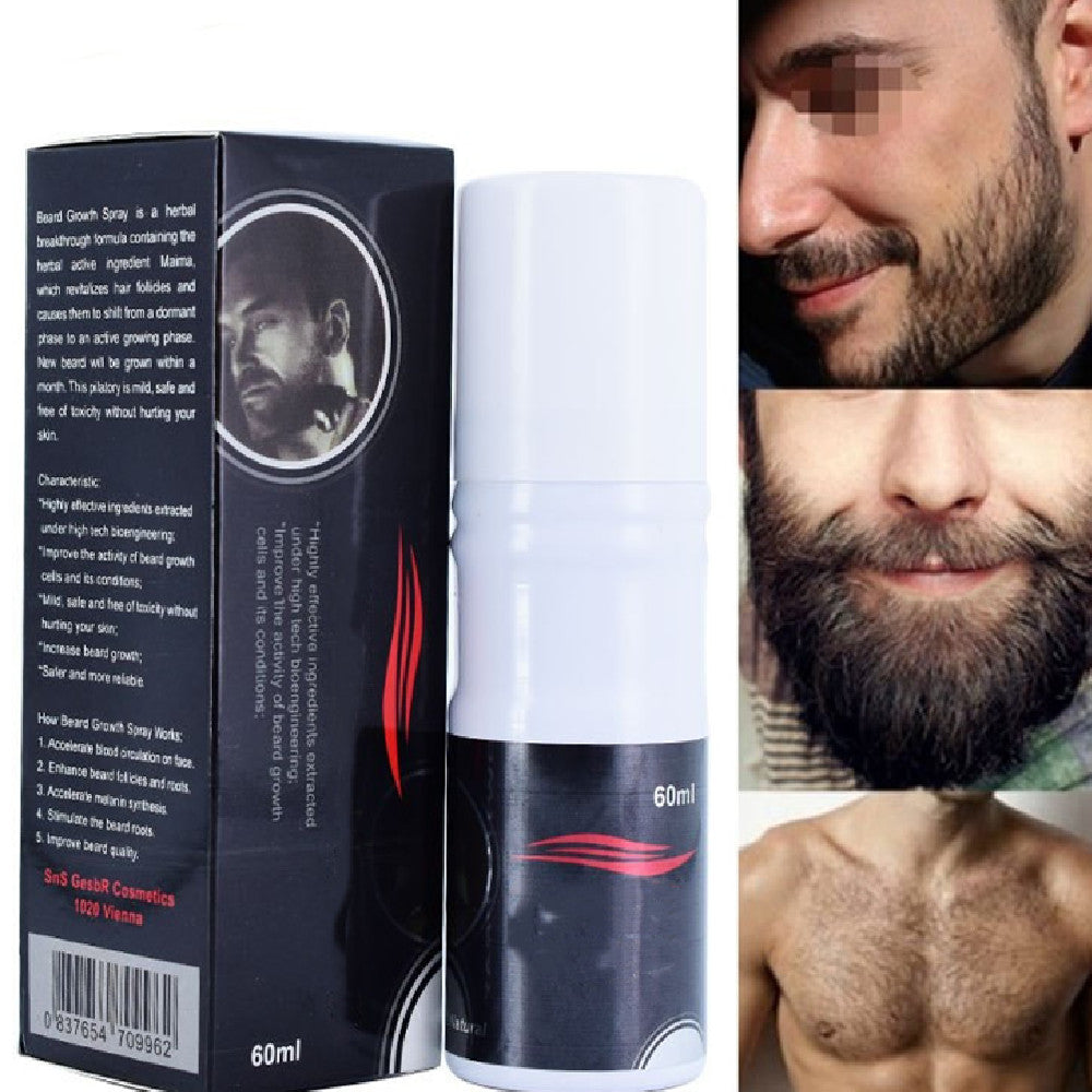 60ml Beard Grow Beard Growth Oil Facial Hair Grower Spray