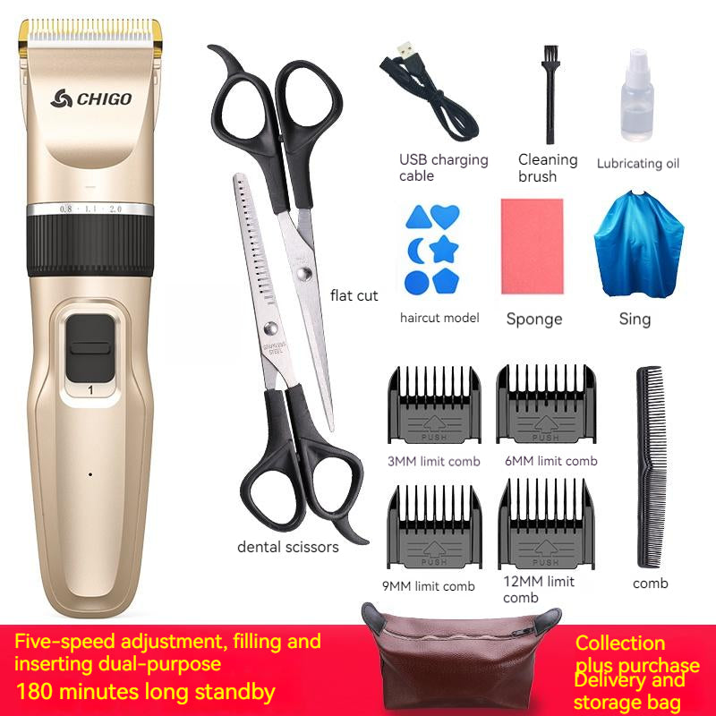 Home Children's Fashion Simple Hair Clipper Suit