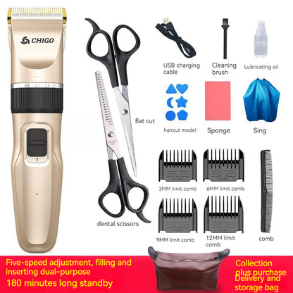 Home Children's Fashion Simple Hair Clipper Suit