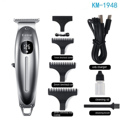 Aluminum Alloy Body With LCD Panel Hair Clipper KM-1948