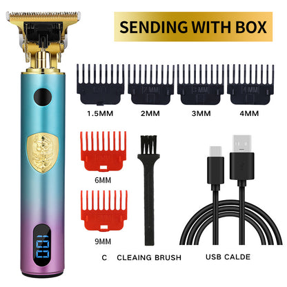 Electric Hair Clipper Electric Clipper T9 Buddha Head Carving Oil Head