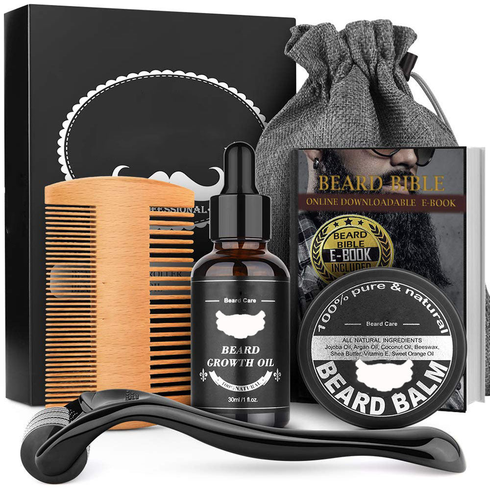 Balsam Two-sided Hairbrush Roller Beard Kit