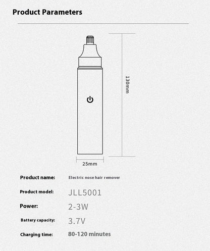 USB Rechargeable Nose Hair Trimmer Portable