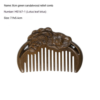 Antique Mini Sandalwood Comb Home