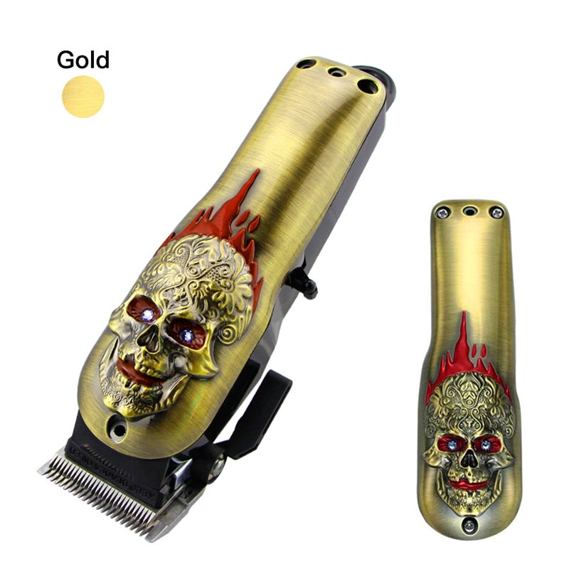 Retro zinc alloy lion and skull clipper cover