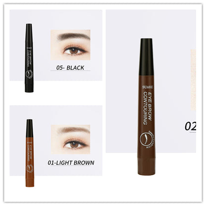 Four-headed Eyebrow Pencil Long-lasting No Blooming