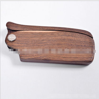 Folding comb beard comb black gold sandalwood