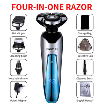 Three in one electric shaver