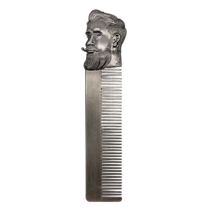 Electroplated bronze wide-tooth back comb