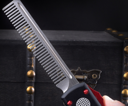 New Tactical Comb Aluminium Handle Metal Comb Creative Straight Jump