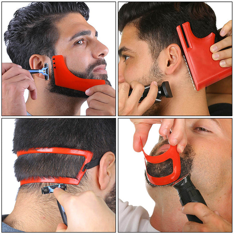 Fashion Personality Men's Haircut Measuring Ruler Set