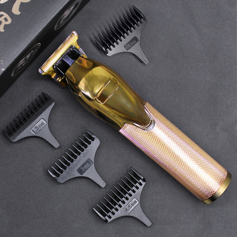 USB Rechargeable Golden Electric Hair Clippers