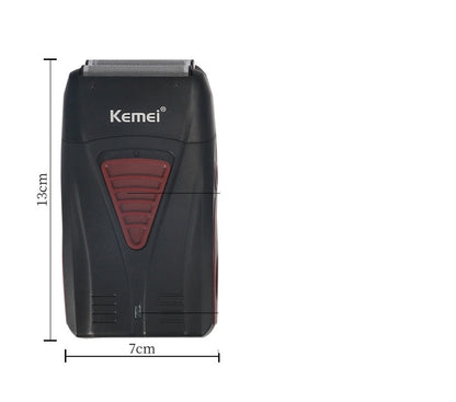 Kemei KM3381 Hair Clipper - Rechargeable Barber Professional Hair Trimmer Stainless Steel