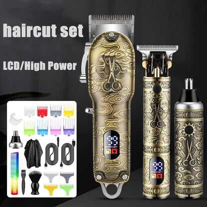 Retro Electric Hair Clipper Set