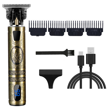 Buddha Head Directly Filled With Dragon And Phoenix Carving Hair Clipper