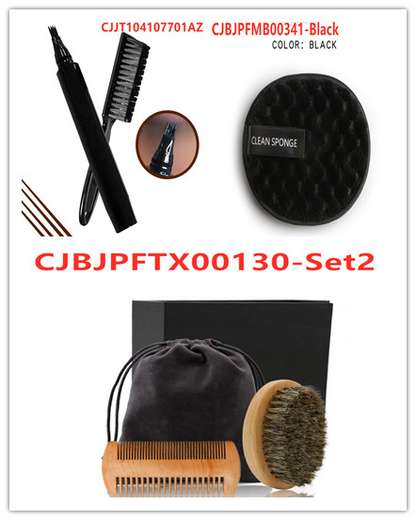 Waterproof Beard Pen Beard Filler Pencil And Brush Beard Enhancer Moustache