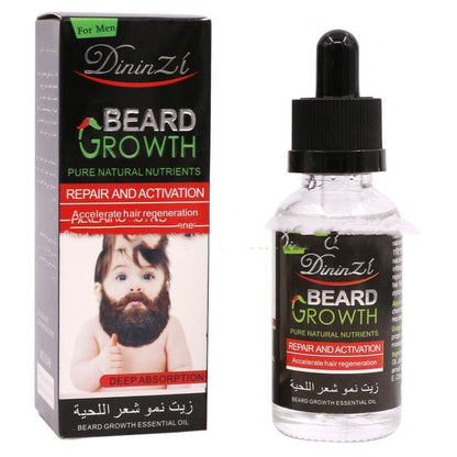 Thick Men's Beard And Sideburns Hair Increasing Oil