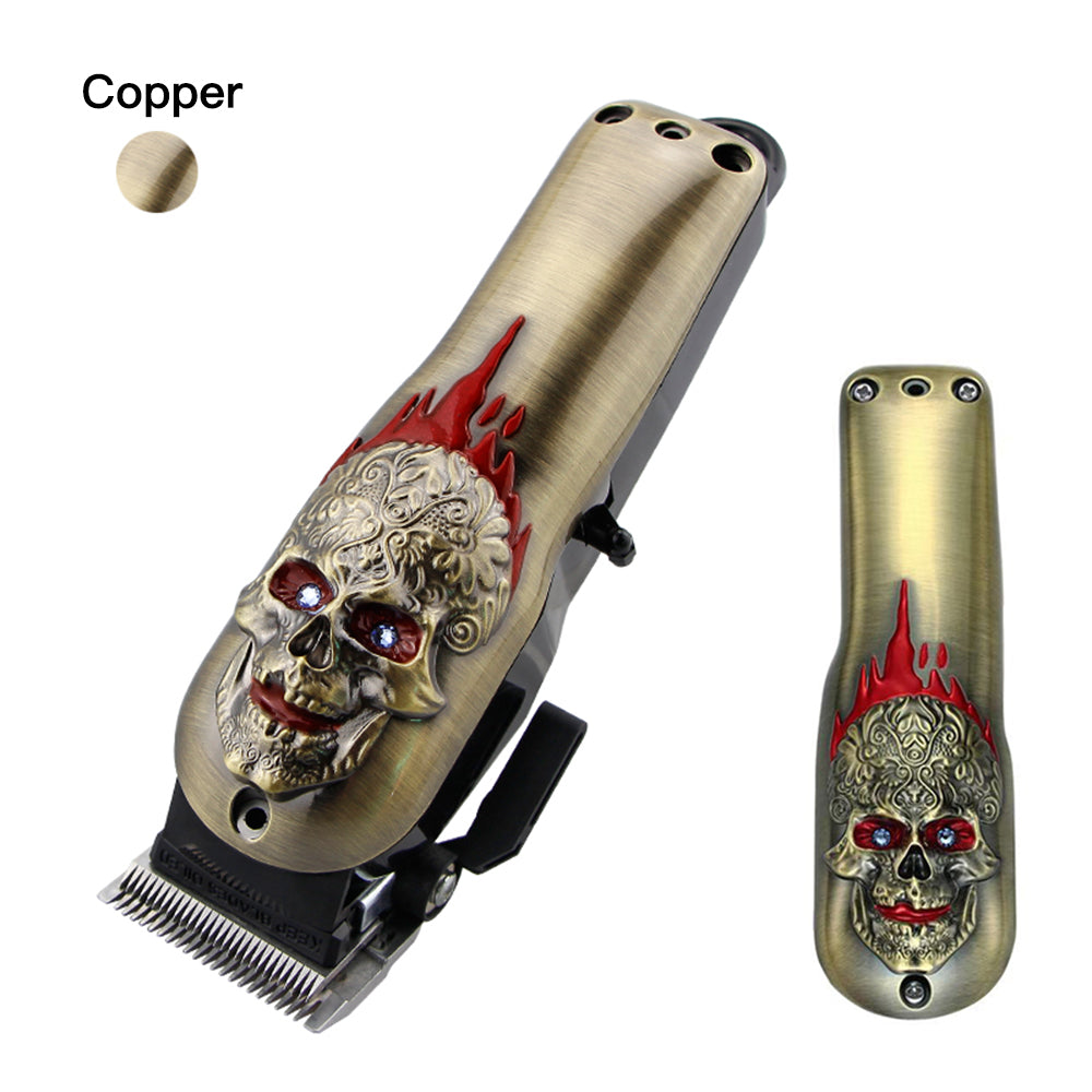 Retro zinc alloy lion and skull clipper cover