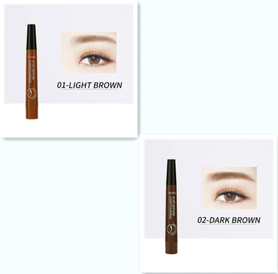 Four-headed Eyebrow Pencil Long-lasting No Blooming