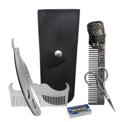 Stainless Steel Beard Template Comb Trim Styling Tool