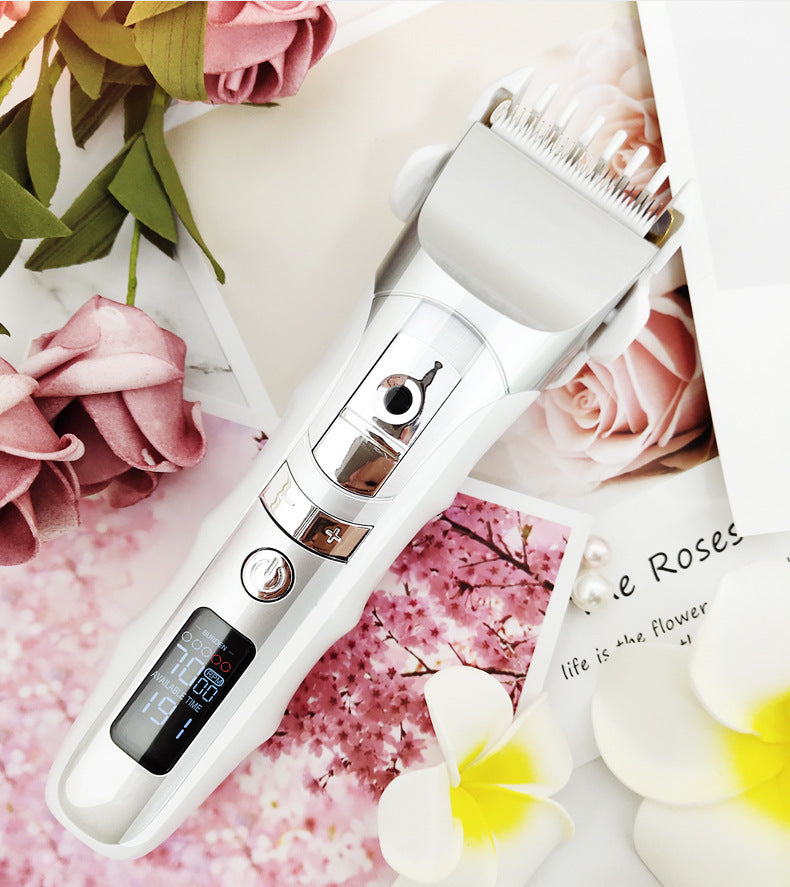 Rechargeable Mute Lcd Electric Hair Clipper