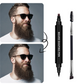 New Two-in-one Four-pronged Tip Men's Beard Pen Beard Style
