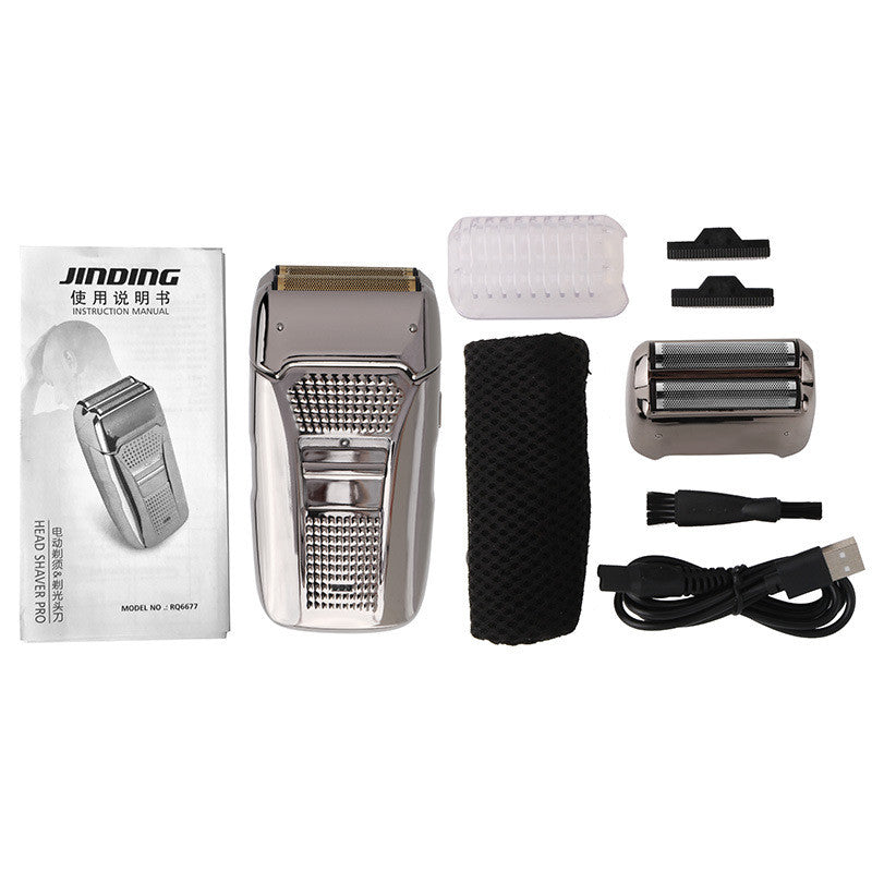 Reciprocating Dual-Head Retro Razor Bald Machine With Usb Charging And Plugging