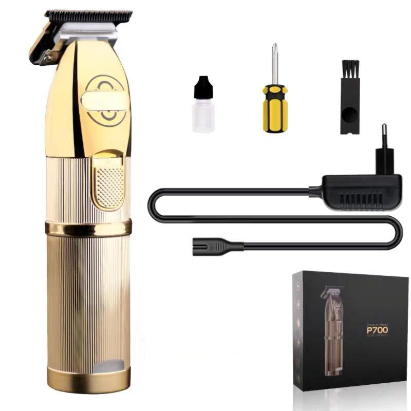 Hair-Cutting-Machine Barbershop-Cutter Cordless Gold