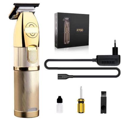 Hair-Cutting-Machine Barbershop-Cutter Cordless Gold