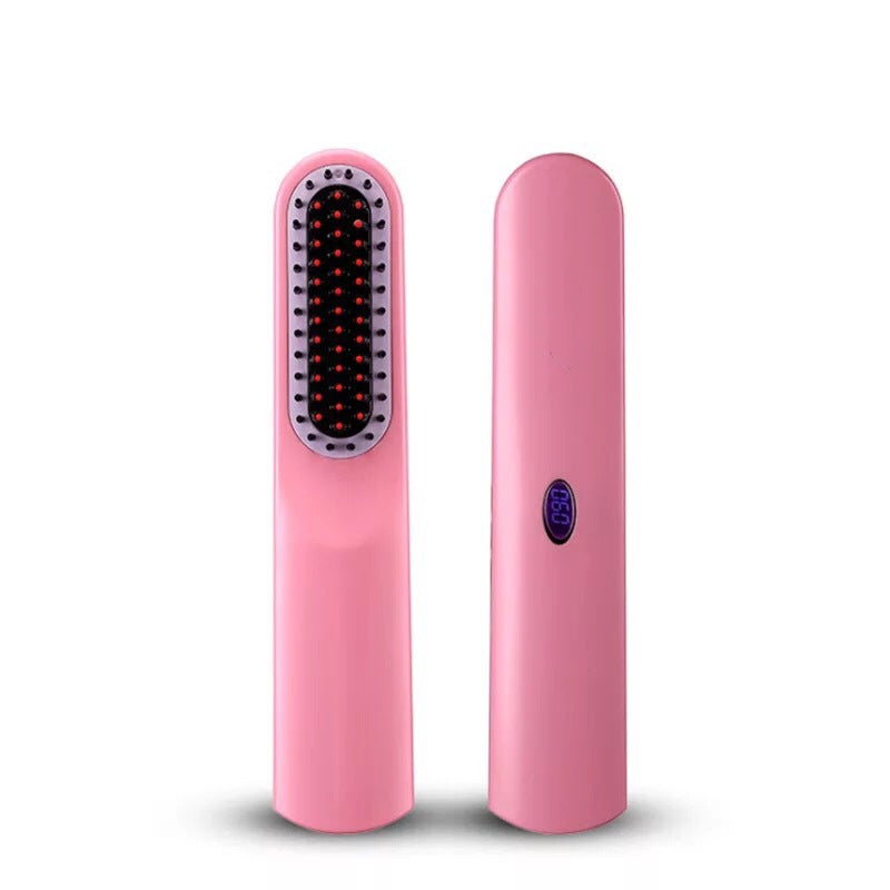 Straight Hair And Beard Hairstyles Comb Straightener USB Charging