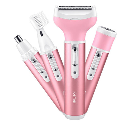 Portable 4in1 Multi-Functional Lady Women Rechargeable Shaver