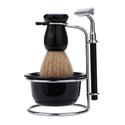 4 In 1 Men's Razor Set Male Facial Beard Cleaning Shaving Brush Bowl