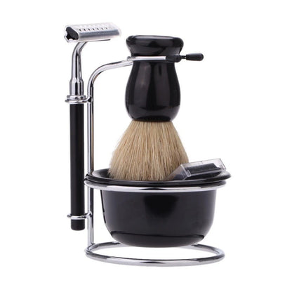 4 In 1 Men's Razor Set Male Facial Beard Cleaning Shaving Brush Bowl